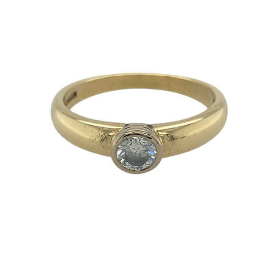 18ct Gold & Diamond Solitaire Ring
