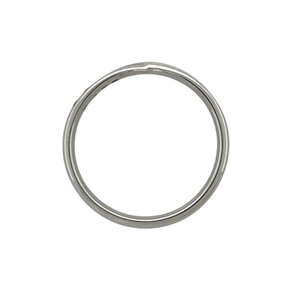 9ct White Gold & Diamond Crossover Band Ring