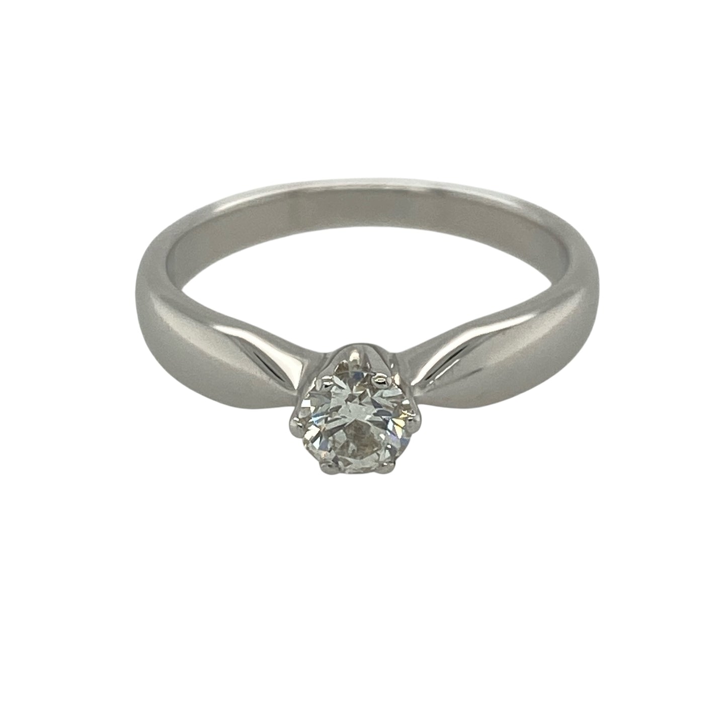18ct White Gold & Diamond Solitaire Ring