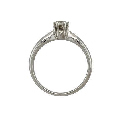 18ct White Gold & Diamond Solitaire Ring
