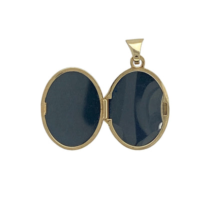9ct Gold Angel Oval Locket
