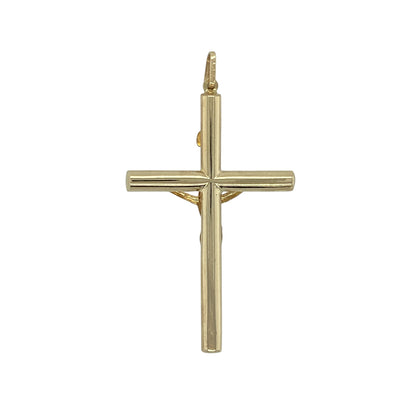 Express faith and timeless style with this pre-owned 9ct yellow gold crucifix pendant. Crafted in warm yellow gold, this classic religious symbol offers meaningful significance and enduring appeal, making it a treasured piece for everyday wear.

Design: The pendant features a traditional crucifix design, beautifully crafted with elegant proportions and timeless styling. Its classic appearance makes it suitable for both personal devotion and as a cherished jewellery piece.
