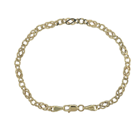 9ct Gold 7" Celtic Knot Bracelet
