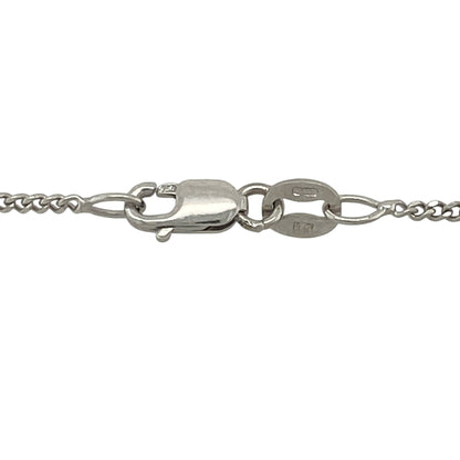 18ct White Gold & Diamond Solitaire 16" Necklace