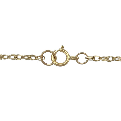 9ct Gold & Diamond Open Heart 18" Necklace