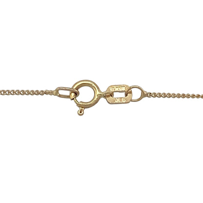 9ct Gold Diamond & Ruby Twist 18" Necklace