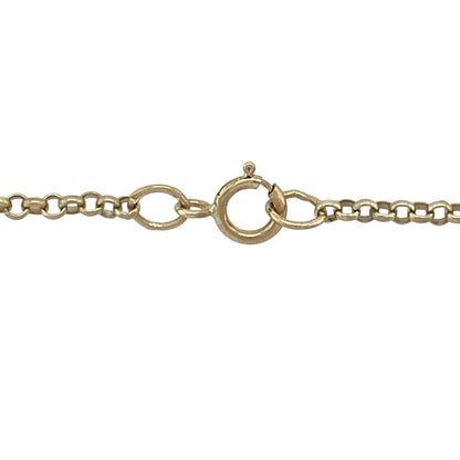 9ct Gold & Diamond Open Heart 20" Necklace