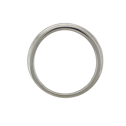 9ct White Gold & Diamond Band Ring