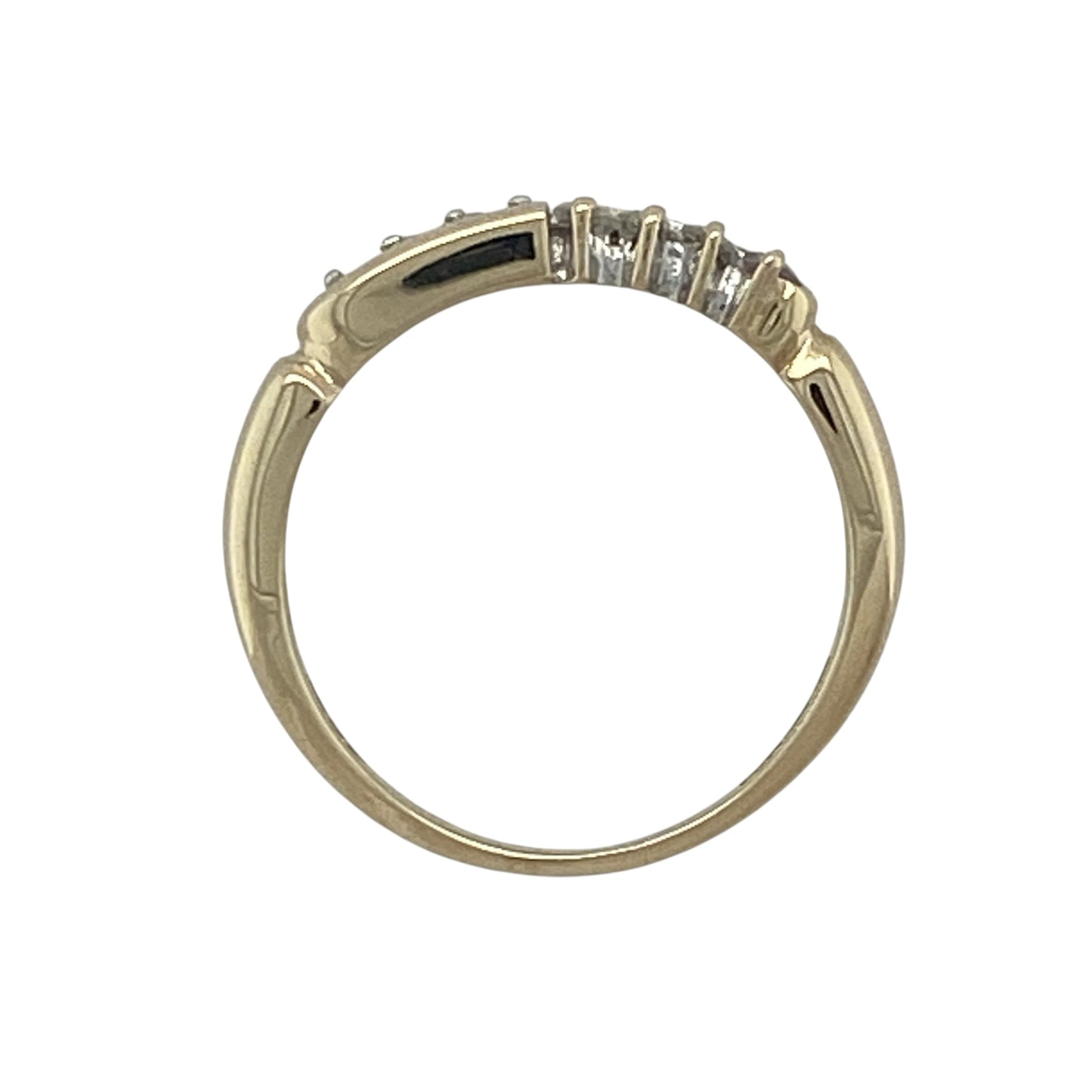 9ct Gold & Diamond Band Ring