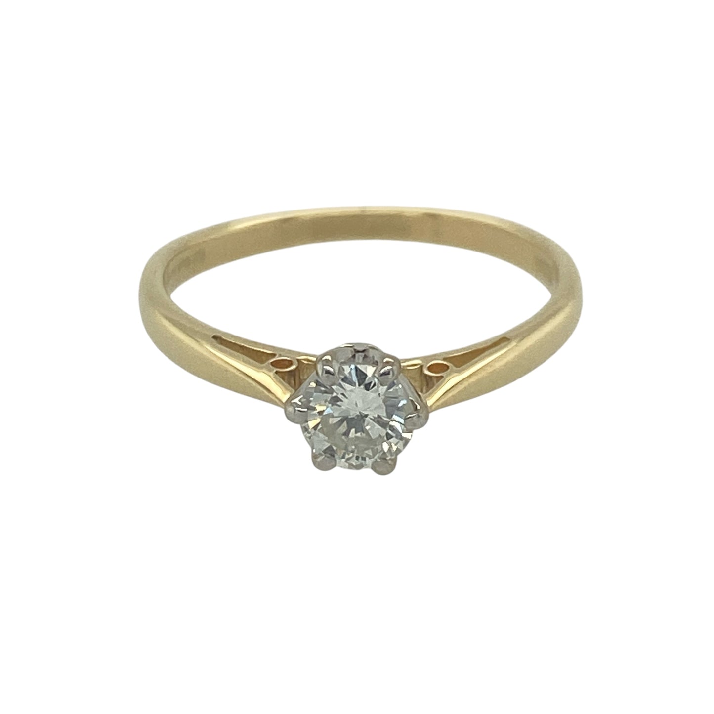 18ct Gold & Diamond Solitaire Ring