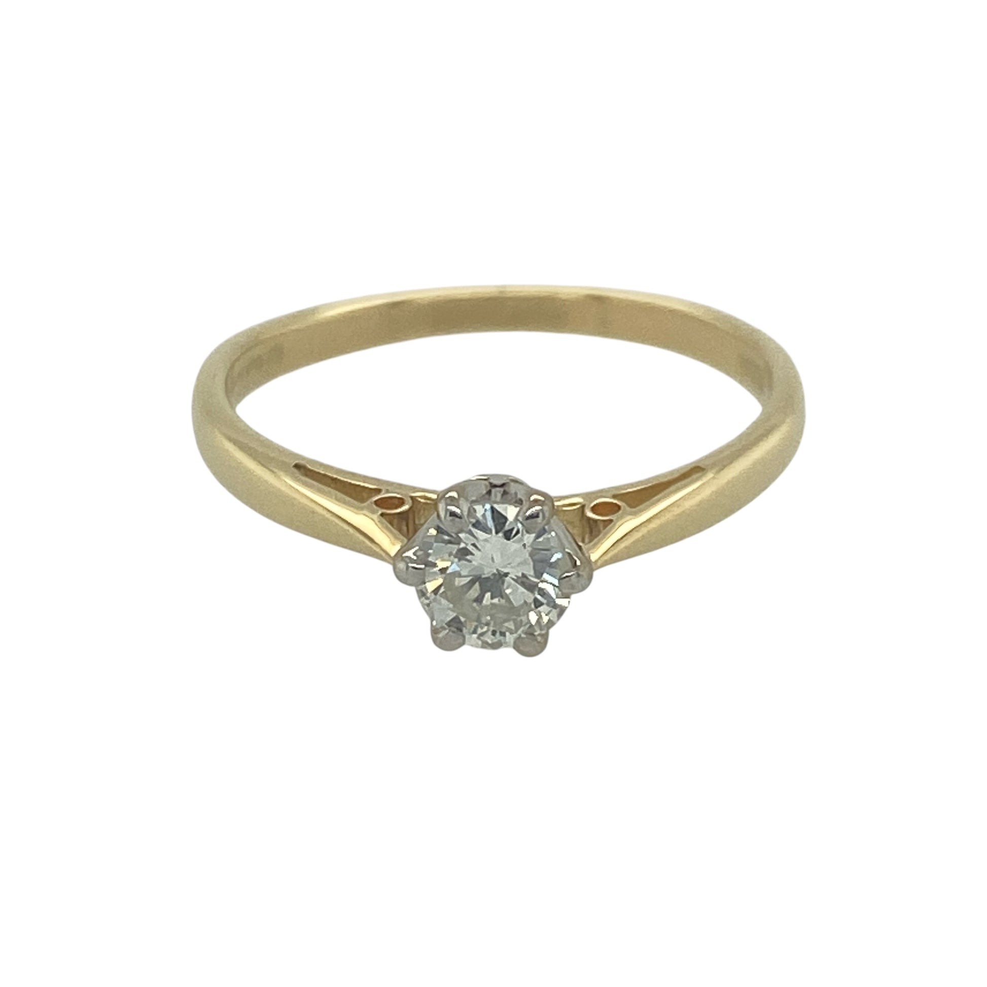 18ct Gold & Diamond Solitaire Ring