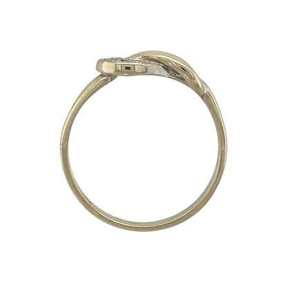 9ct Gold & Diamond Knot Ring