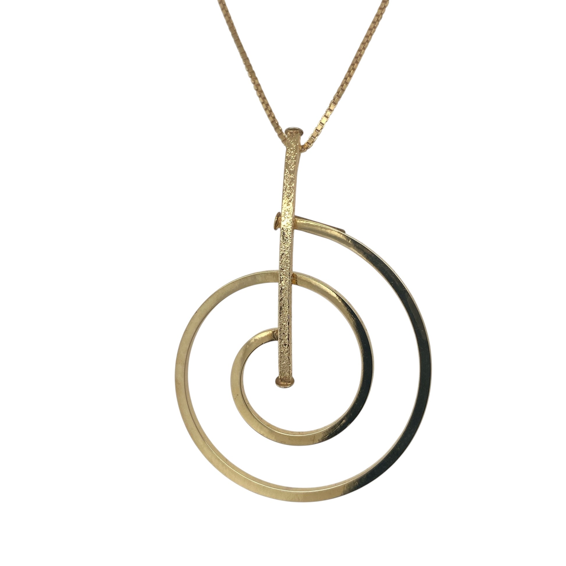 9ct Gold Swirl 18" Necklace