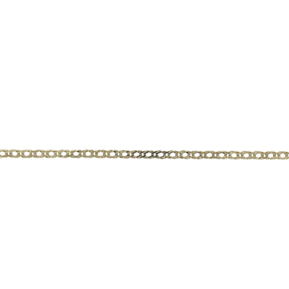 9ct Gold 8" Double Curb Bracelet