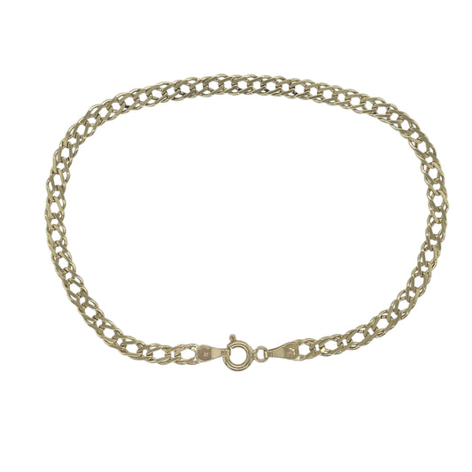 9ct Gold 8" Double Curb Bracelet