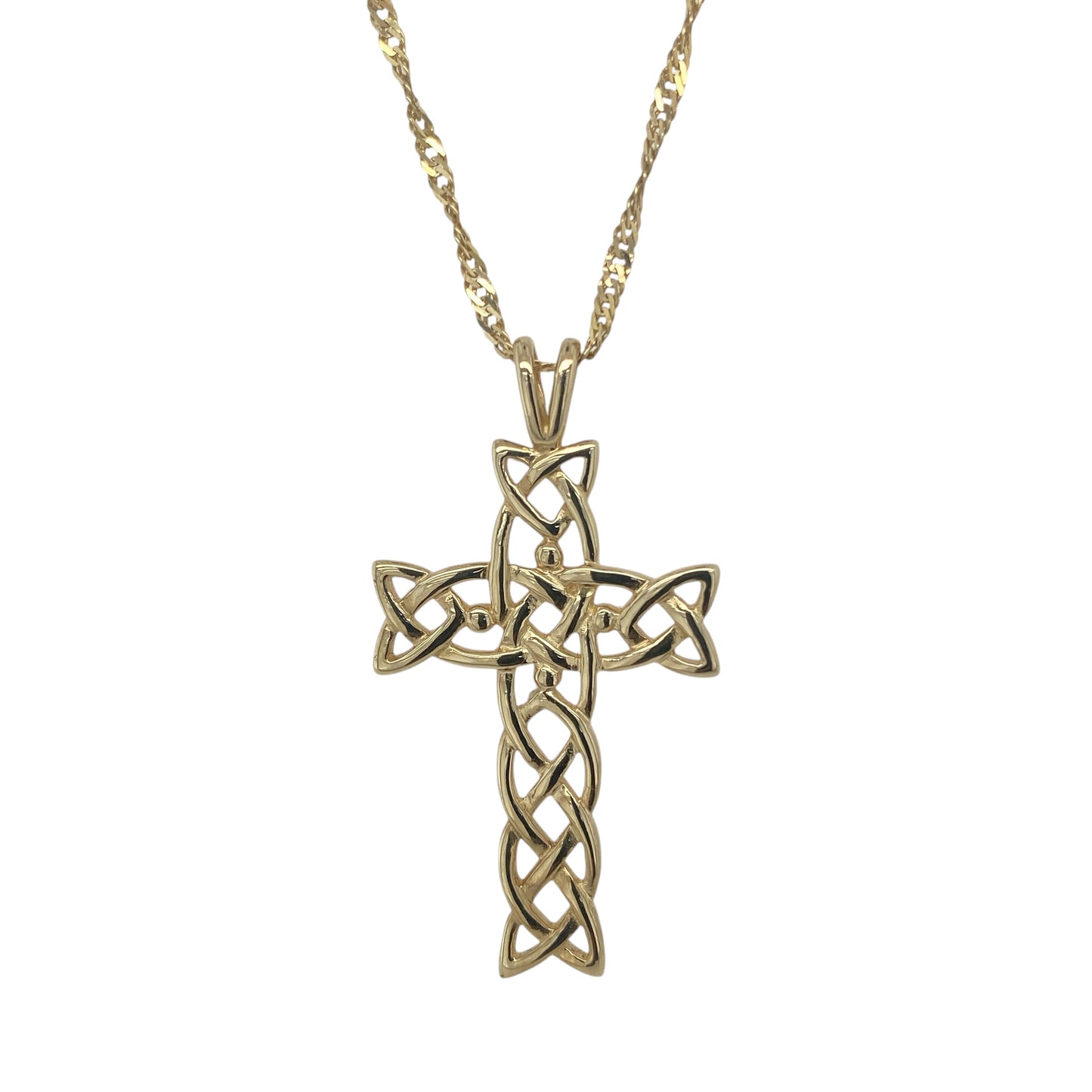 9ct Gold Celtic Cross 20" Necklace