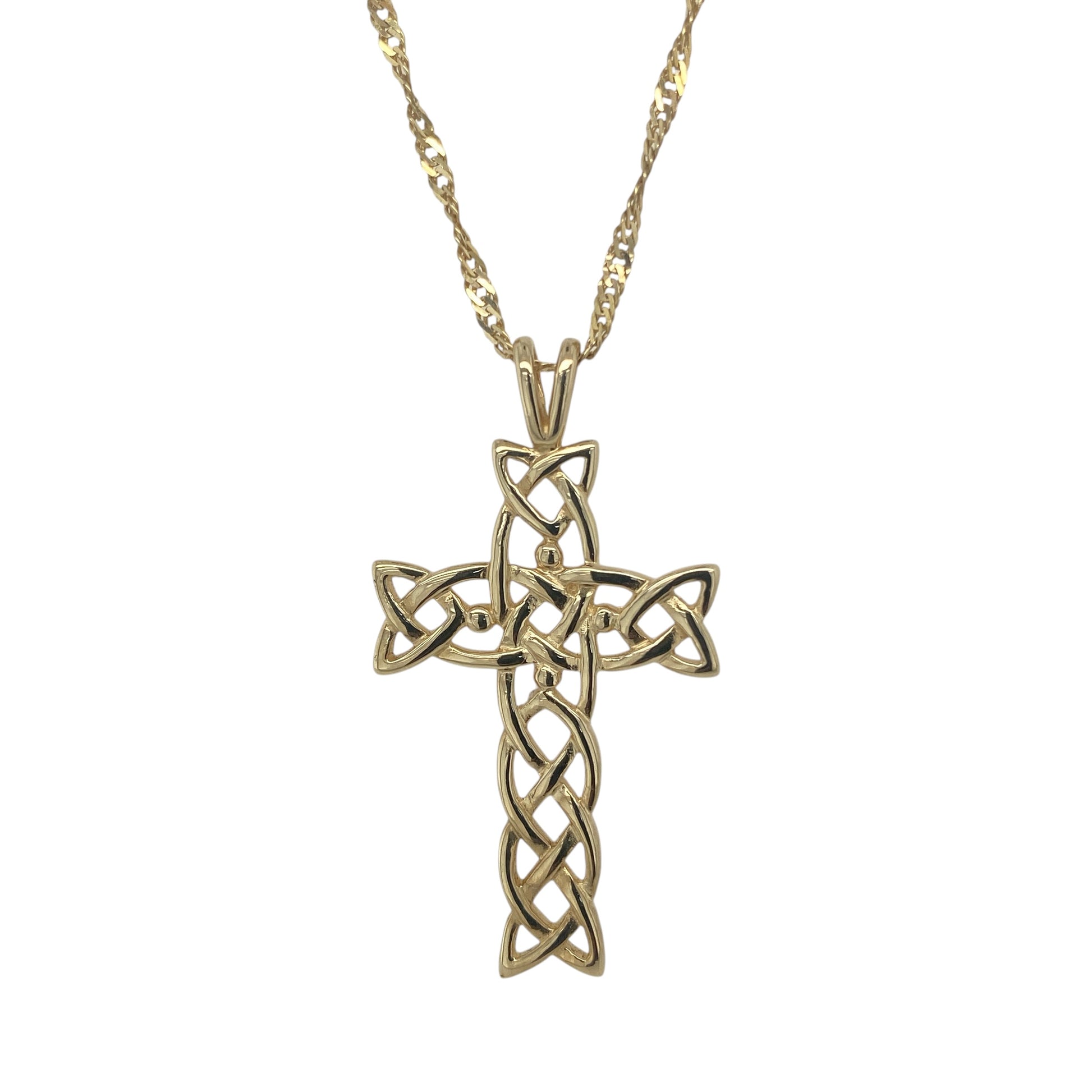9ct Gold Celtic Cross 20" Necklace