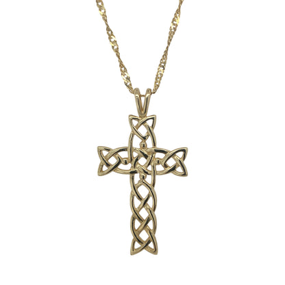 9ct Gold Celtic Cross 20" Necklace