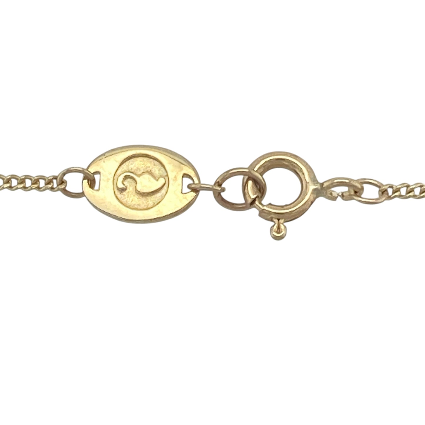 9ct Gold & Diamond Clogau Swirl Style 18" - 22" Necklace