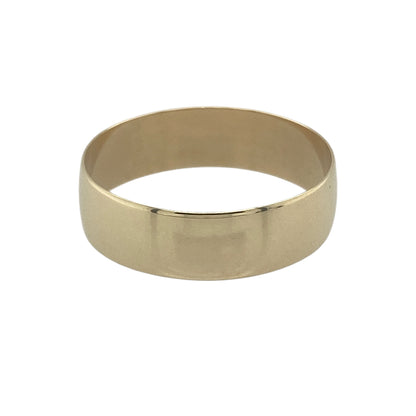 9ct Gold 6mm Wedding Band Ring