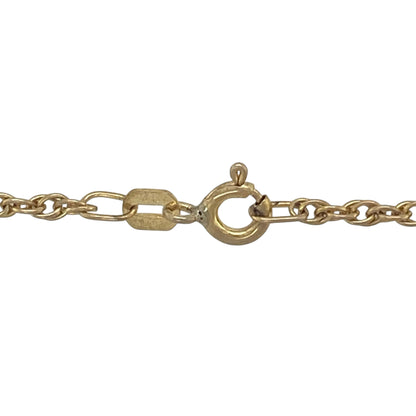 Elegant and distinctive, this pre-owned 9ct yellow gold Prince of Wales chain is a timeless jewellery classic. Renowned for its intricate woven design and luxurious appearance, this chain is perfect for wearing alone or paired with a favourite pendant.

Design: The chain features the traditional Prince of Wales link pattern, created from finely woven and interlocking links that form a beautifully textured and flexible chain.