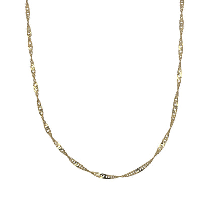 9ct Gold 24" Singapore Chain