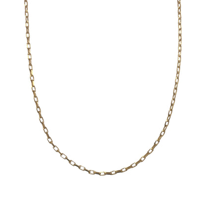 9ct Gold 24" Faceted Belcher Chain