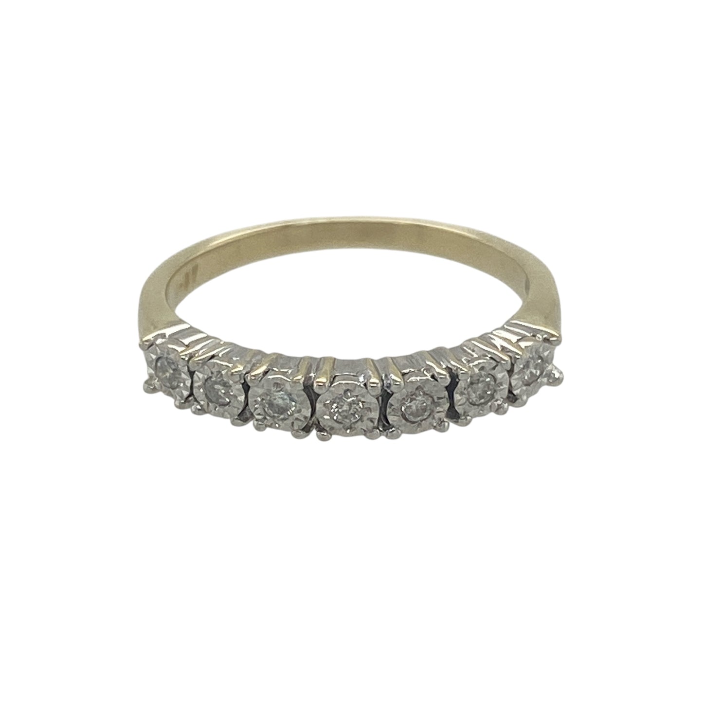 9ct Gold & Diamond Band Ring