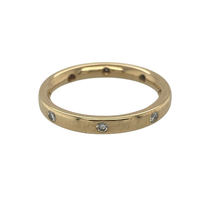 18ct Gold & Diamond Band Ring