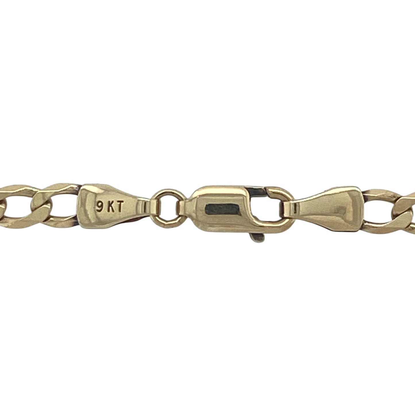 Classic, versatile, and beautifully crafted, this pre-owned 9ct yellow gold curb chain is a timeless jewellery essential. With its wider 4mm links and comfortable 16-inch length, it offers an elegant yet noticeable presence, making it ideal for wearing alone or with a favourite pendant.

Design: The chain features the traditional curb link pattern, with closely interlocking flattened links that create a smooth, uniform appearance.