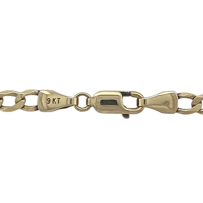 Classic, versatile, and beautifully crafted, this pre-owned 9ct yellow gold curb chain is a timeless jewellery essential. With its wider 4mm links and comfortable 16-inch length, it offers an elegant yet noticeable presence, making it ideal for wearing alone or with a favourite pendant.

Design: The chain features the traditional curb link pattern, with closely interlocking flattened links that create a smooth, uniform appearance.
