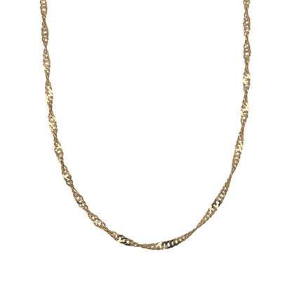 9ct Gold 18" Singapore Chain