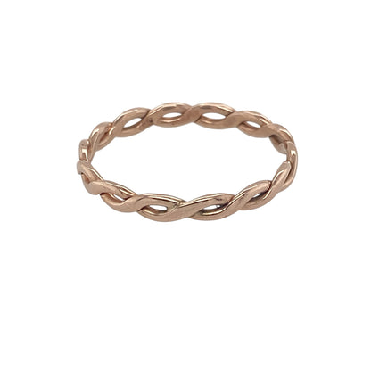 9ct Welsh Gold Twisted Band Ring