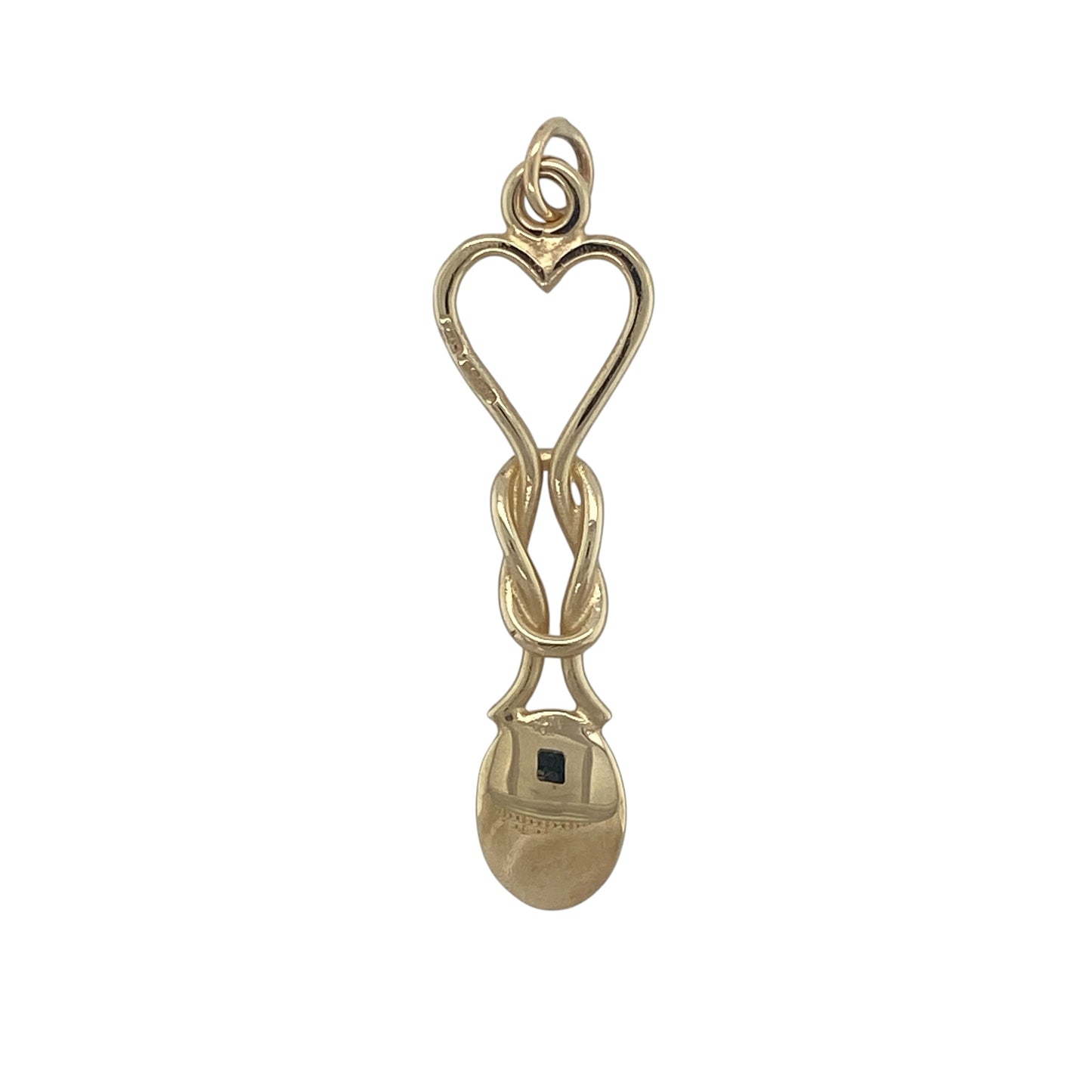 Celebrate Welsh heritage and timeless craftsmanship with this charming pre-owned 9ct yellow gold Welsh lovespoon heart pendant. Combining the traditional Welsh lovespoon design with a heart motif, this meaningful pendant is a beautiful symbol of love, loyalty, and affection.

Design: The pendant features a traditional Welsh lovespoon design incorporating a heart motif, creating a distinctive and symbolic piece of jewellery.