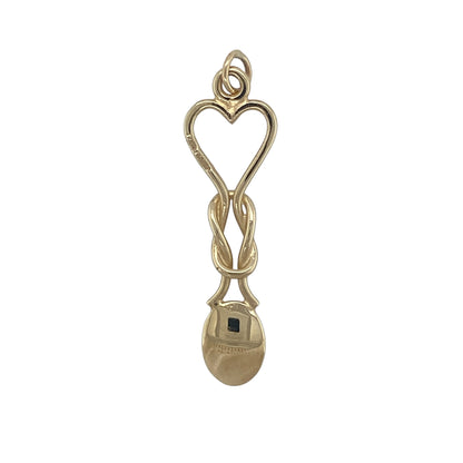 Celebrate Welsh heritage and timeless craftsmanship with this charming pre-owned 9ct yellow gold Welsh lovespoon heart pendant. Combining the traditional Welsh lovespoon design with a heart motif, this meaningful pendant is a beautiful symbol of love, loyalty, and affection.

Design: The pendant features a traditional Welsh lovespoon design incorporating a heart motif, creating a distinctive and symbolic piece of jewellery.