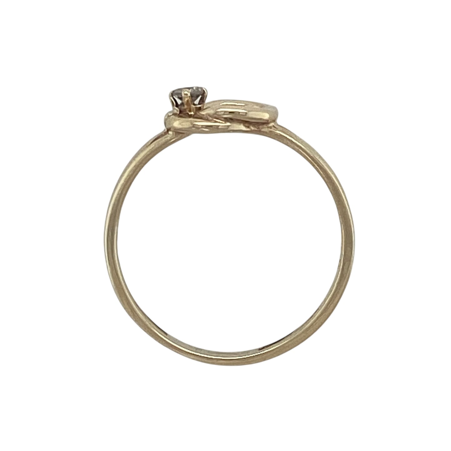 9ct Gold & Diamond Open Knot Ring