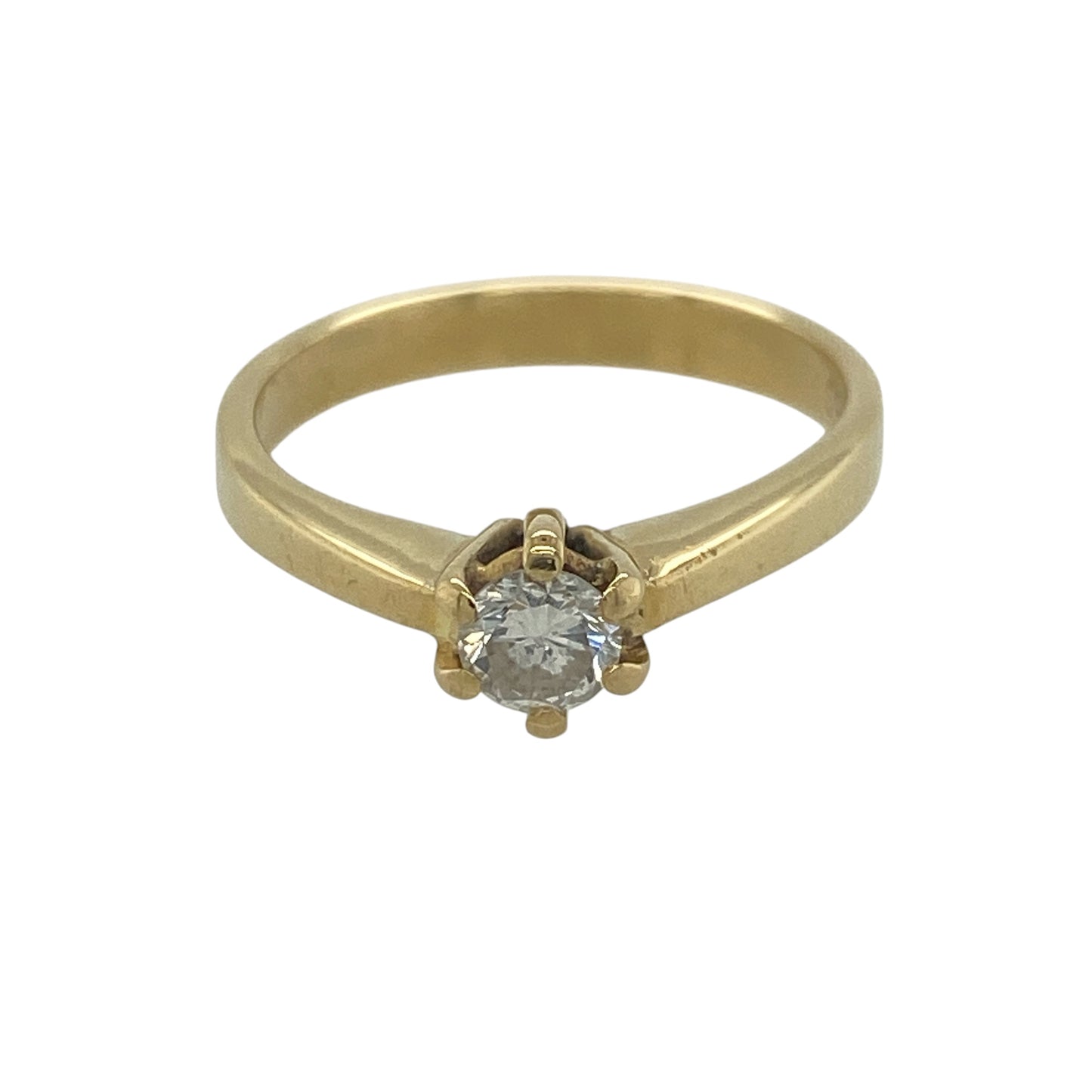 18ct Gold & Diamond Solitaire Ring