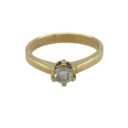 18ct Gold & Diamond Solitaire Ring