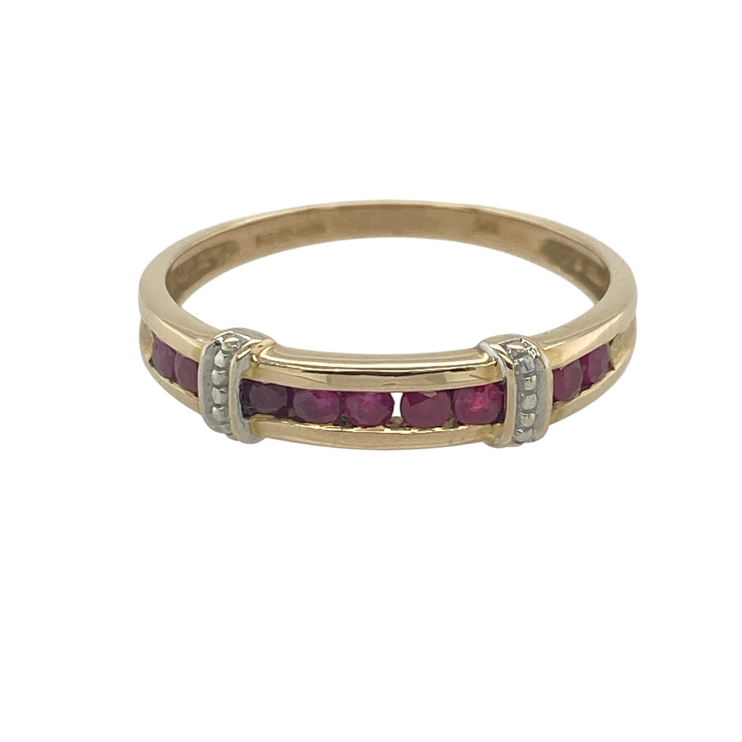 9ct Gold & Ruby Band Ring
