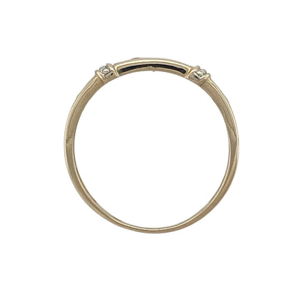9ct Gold & Ruby Band Ring