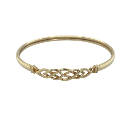 9ct Gold Celtic Knot Bangle