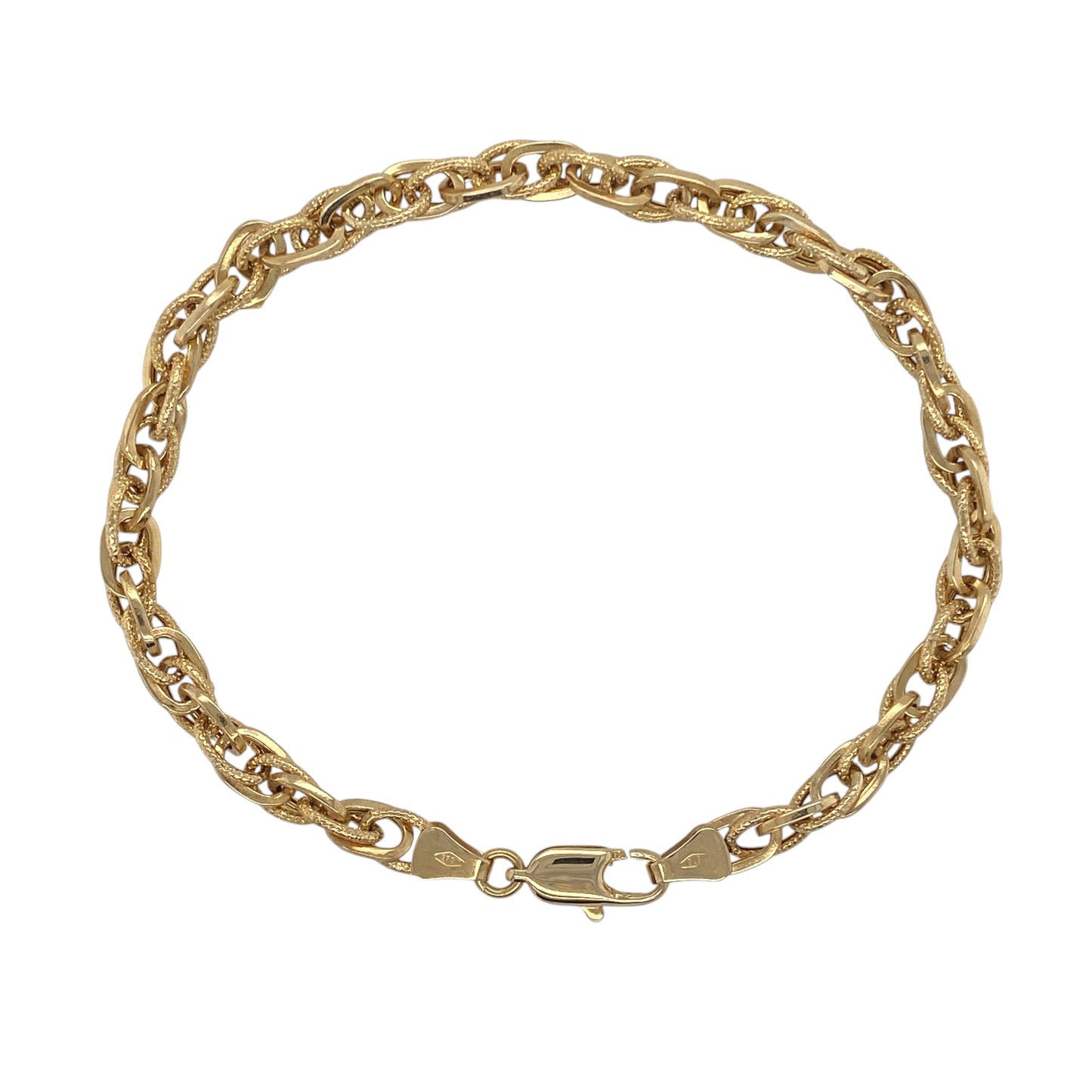 9ct Gold 7.5" Prince of Wales Bracelet