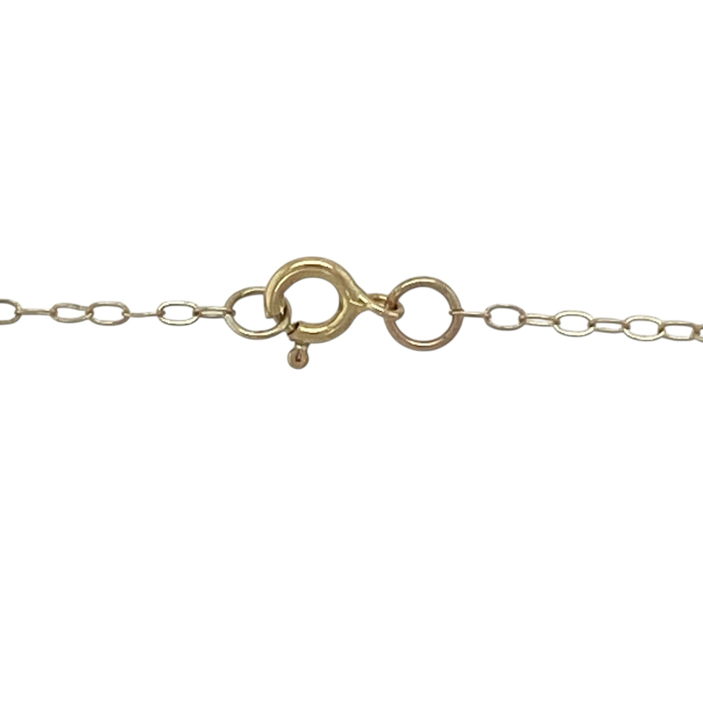 9ct Gold Flower Patterned Heart 16" Necklace