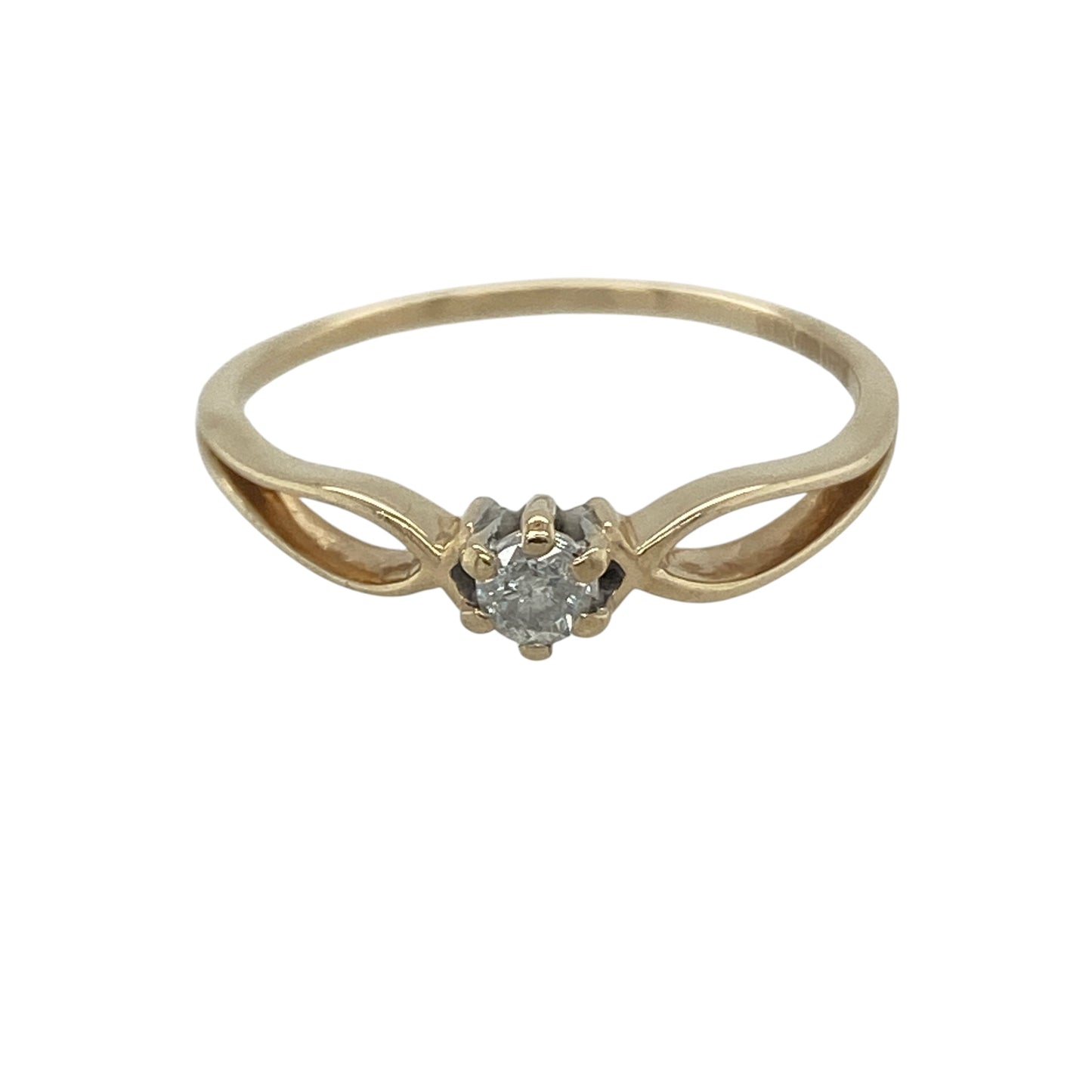 9ct Gold & Diamond Solitaire Ring