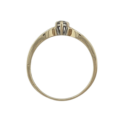 9ct Gold & Diamond Solitaire Ring