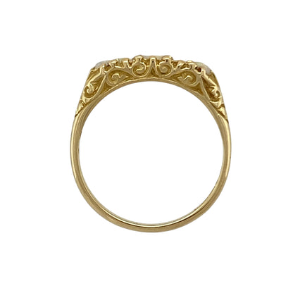 18ct Gold & Opal Band Ring