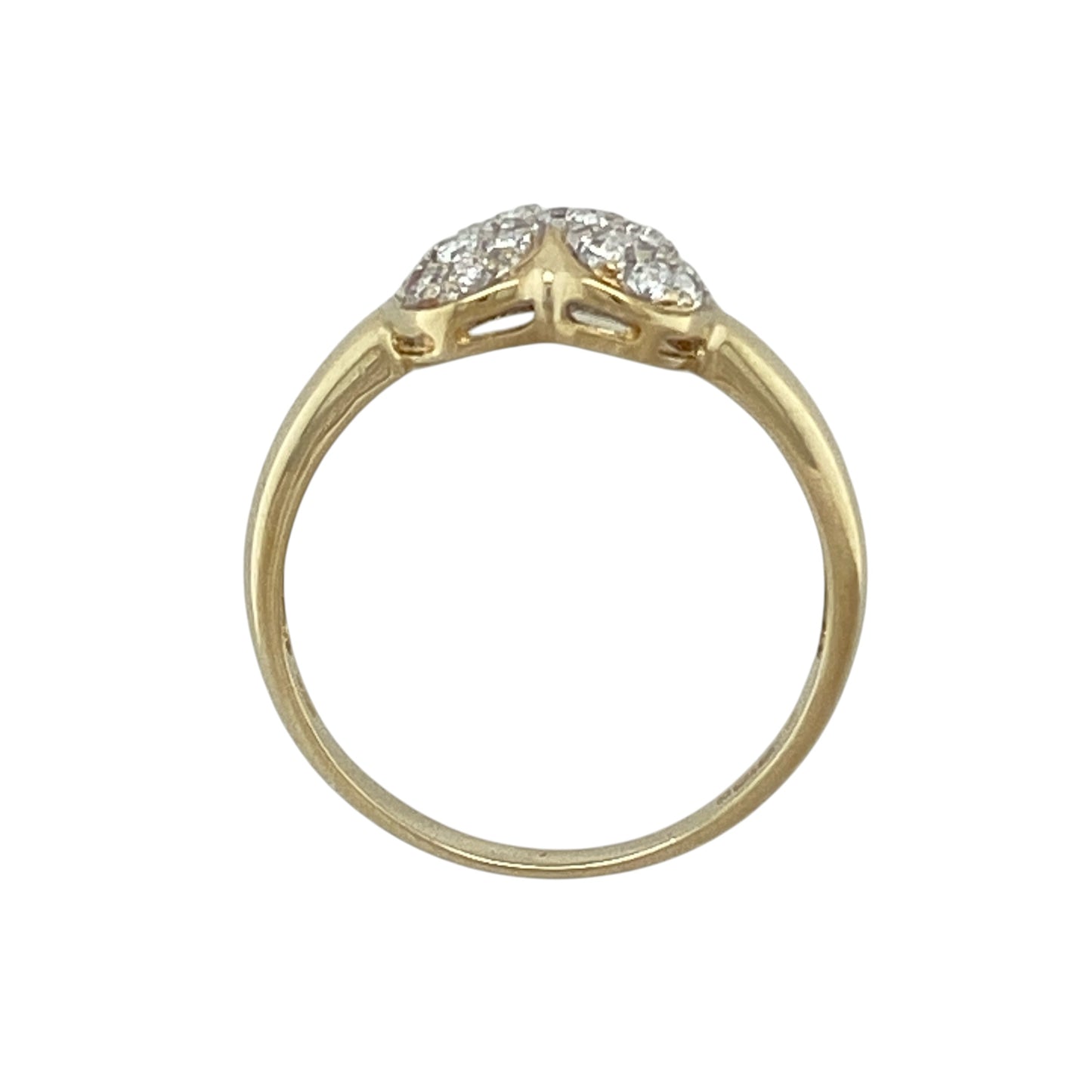 9ct Gold & Cubic Zirconia Heart Ring
