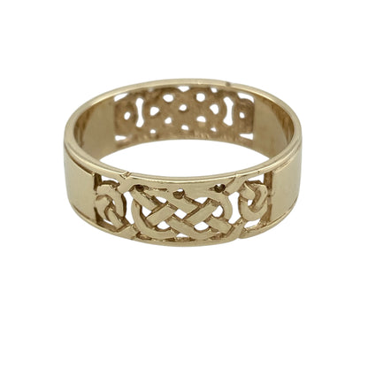 9ct Gold Open Celtic Band Ring