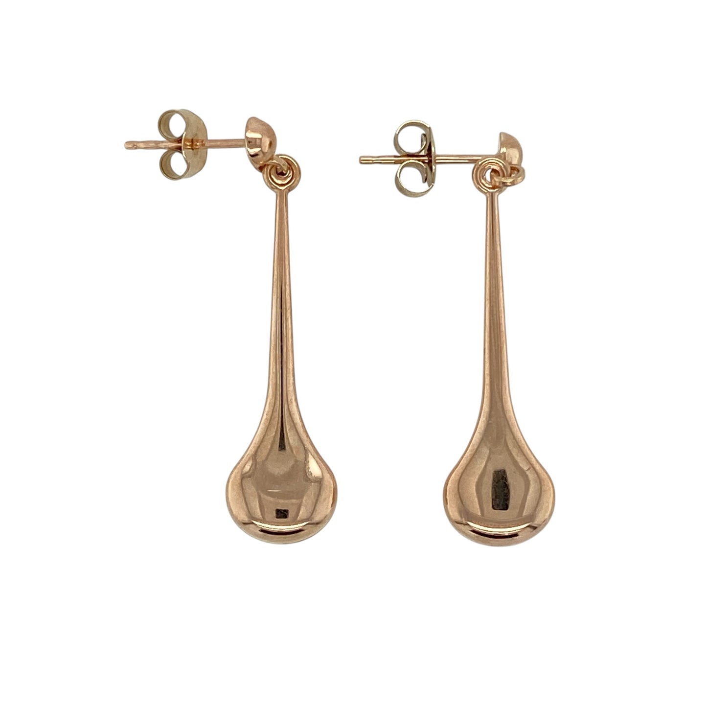 9ct Gold Teardrop Drop Earrings