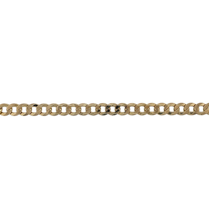 9ct Gold 8" Curb Bracelet
